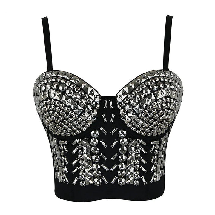 Steampunk Corset Sexy Spike Bra black