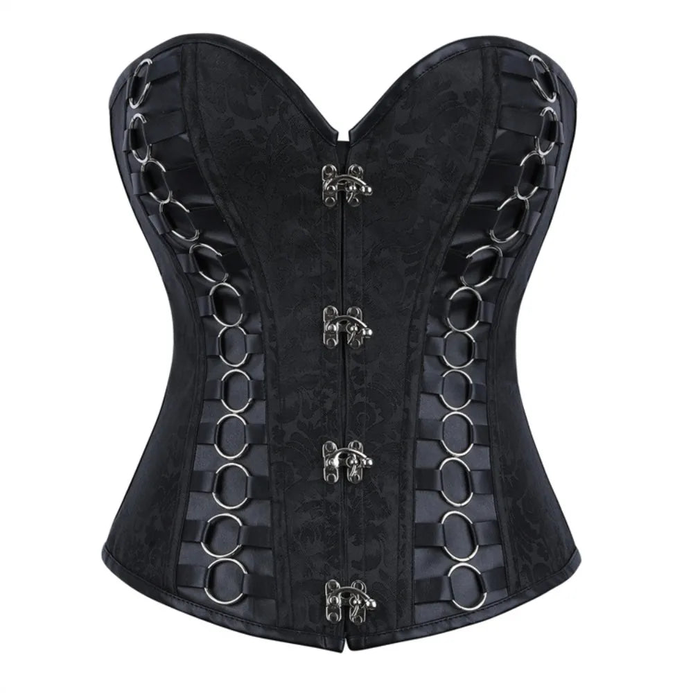 Steampunk Corset With Metal Buckles