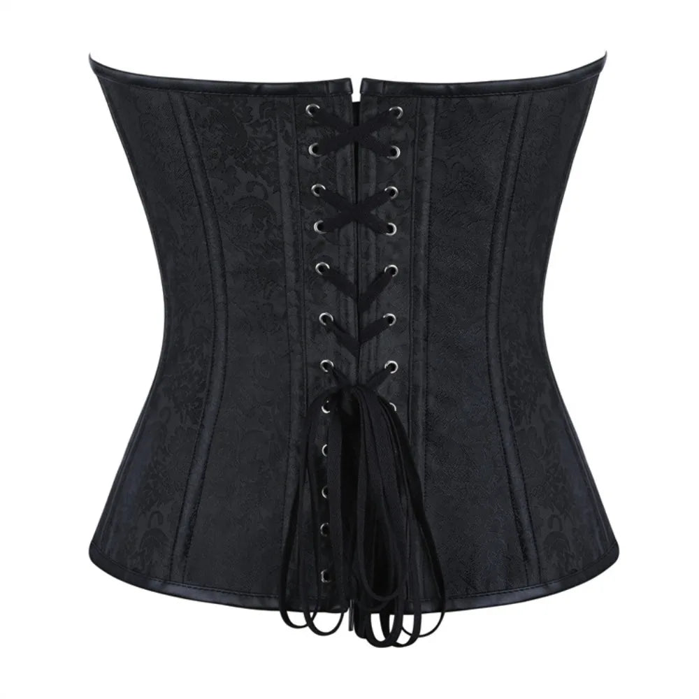 Steampunk Corset With Metal Buckles dramatic