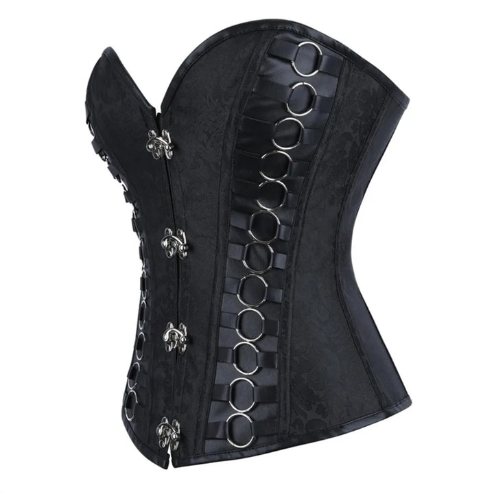 Steampunk Corset With Metal Buckles gothic