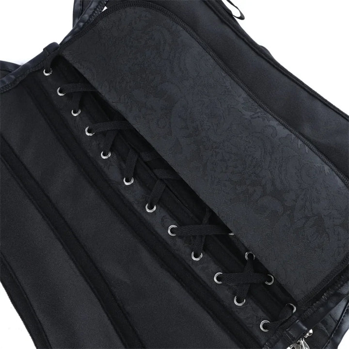 Steampunk Corset With Metal Buckles statement