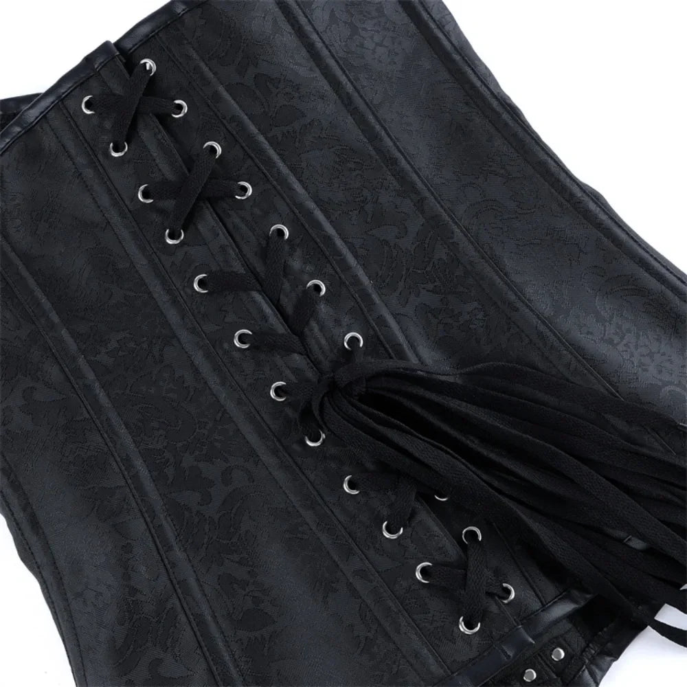 Steampunk Corset With Metal Buckles vintage