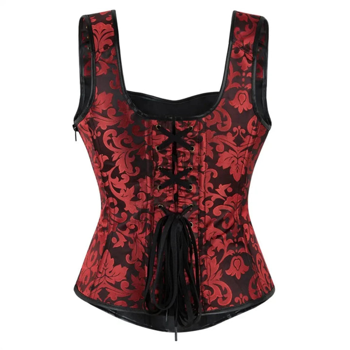 Steampunk Corset with Straps Gothic dark