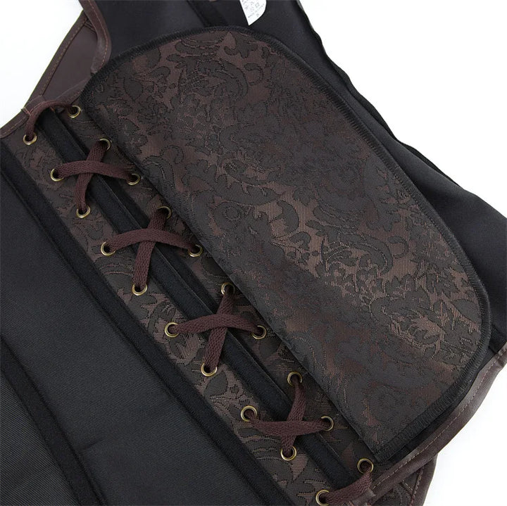 Steampunk Corset with Straps Gothic industrial style