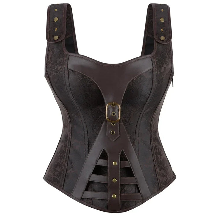 Steampunk Corset with Straps Gothic seductive