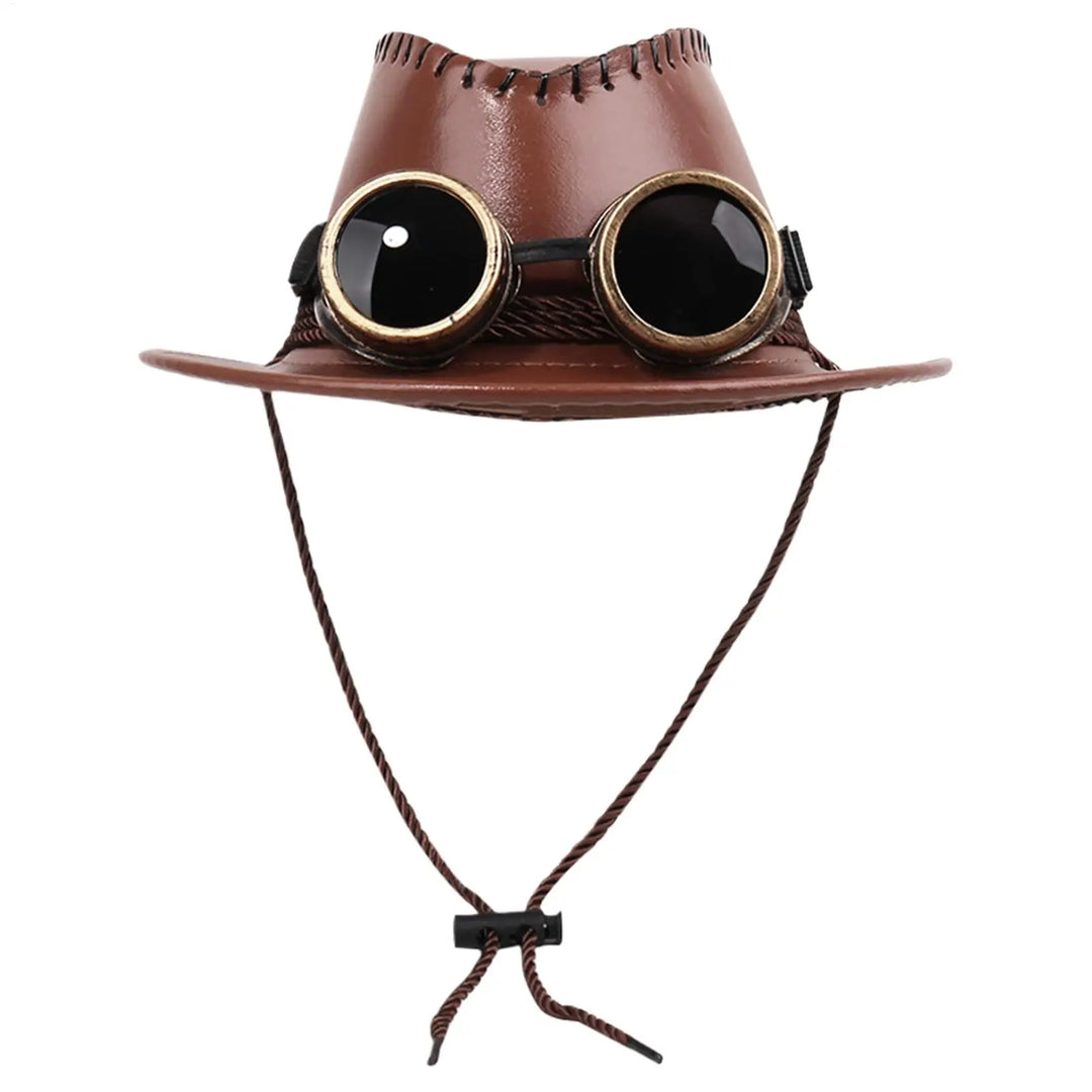 Steampunk Cowboy Hat With Drawstring – classic steampunk