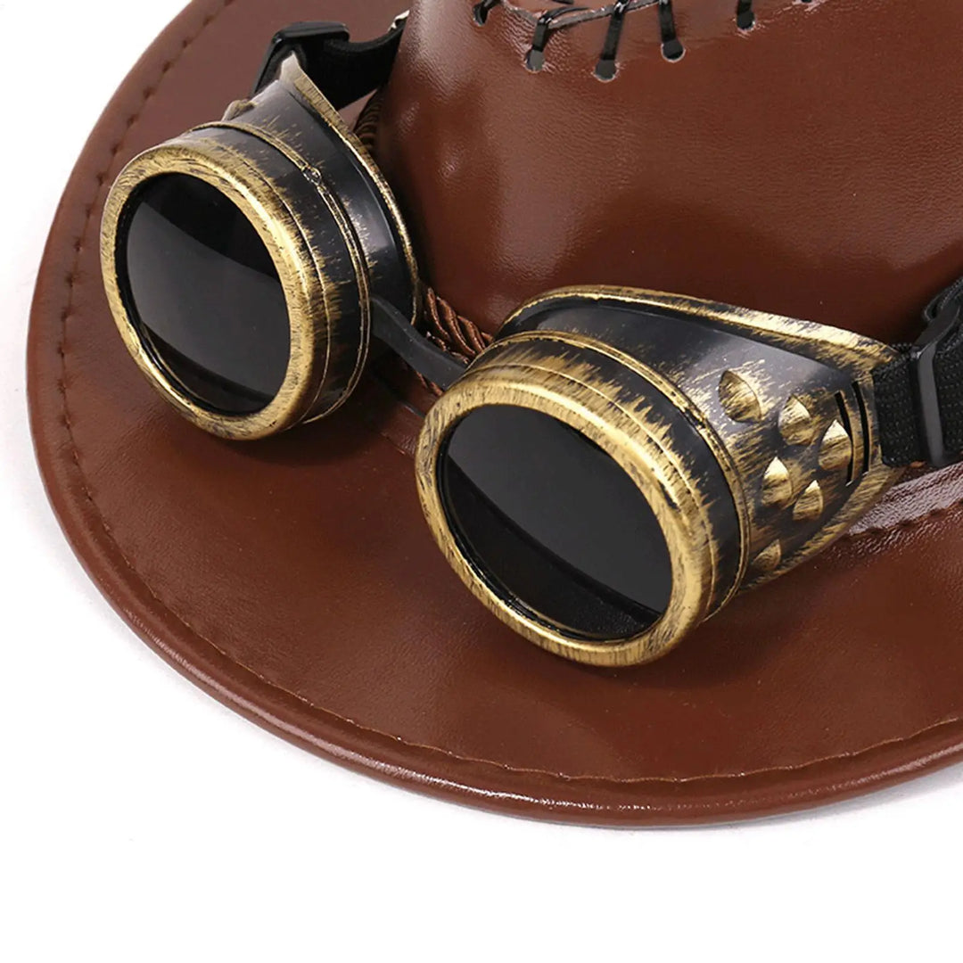 Steampunk Cowboy Hat With Drawstring – rugged design
