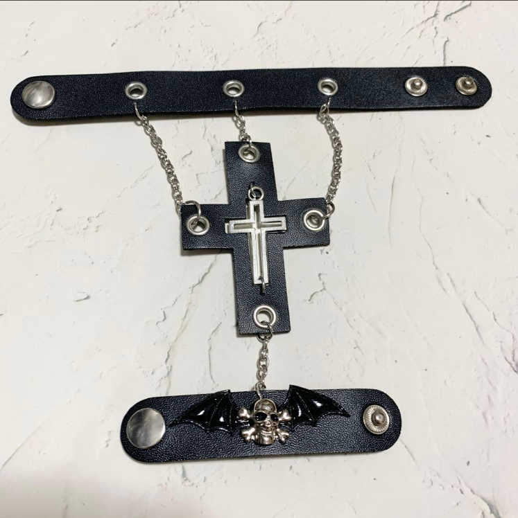 Steampunk Cross Bracelet