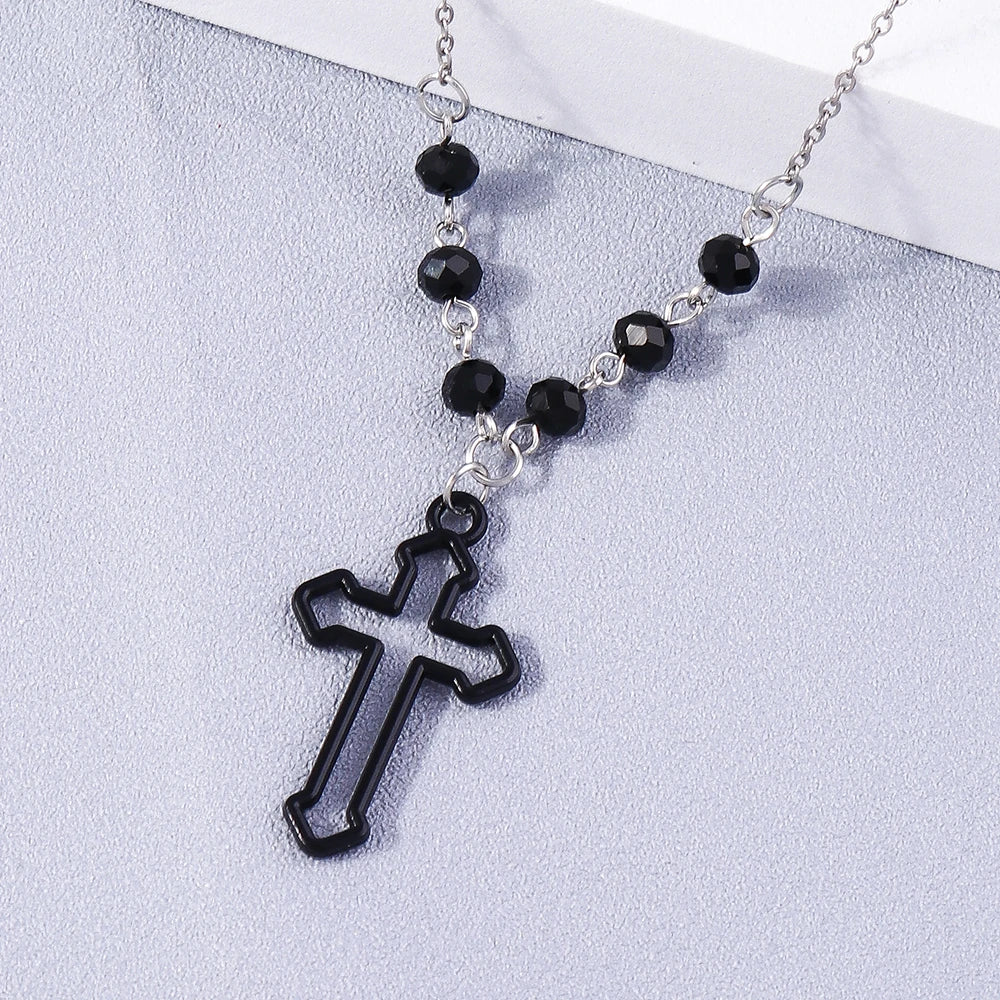 Steampunk Cross Design Necklace