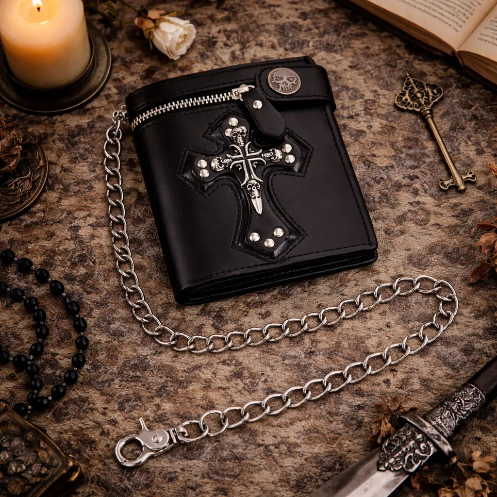 Steampunk Cross Wallet 