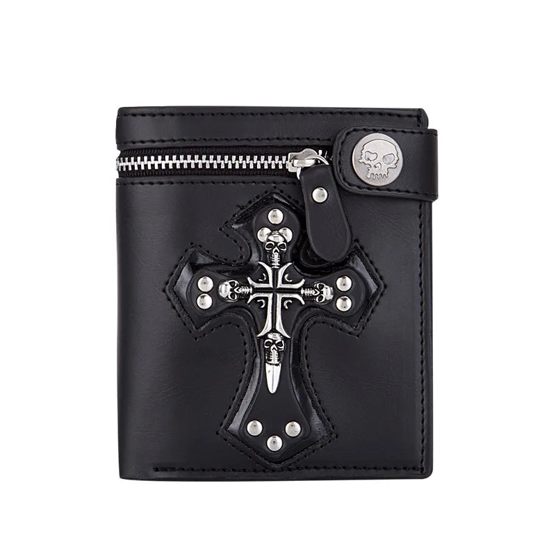 Steampunk Cross Wallet Ziper