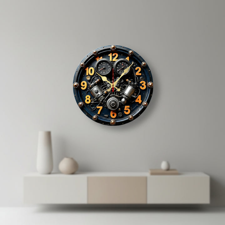 Steampunk Decorative Engine Clock