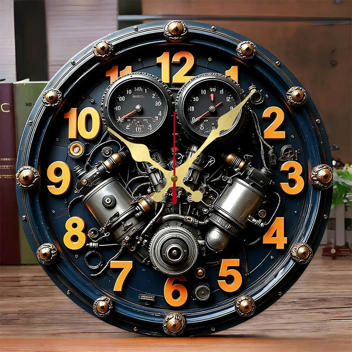 Steampunk Decorative Engine Clock chic