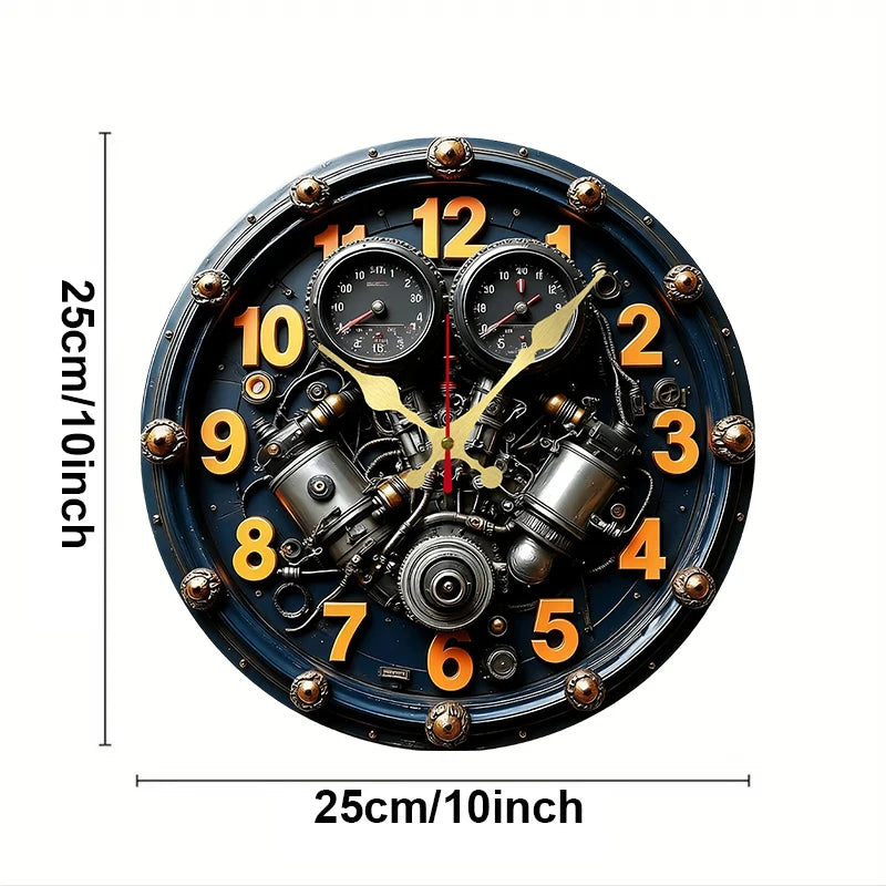 Steampunk Decorative Engine Clock elegant