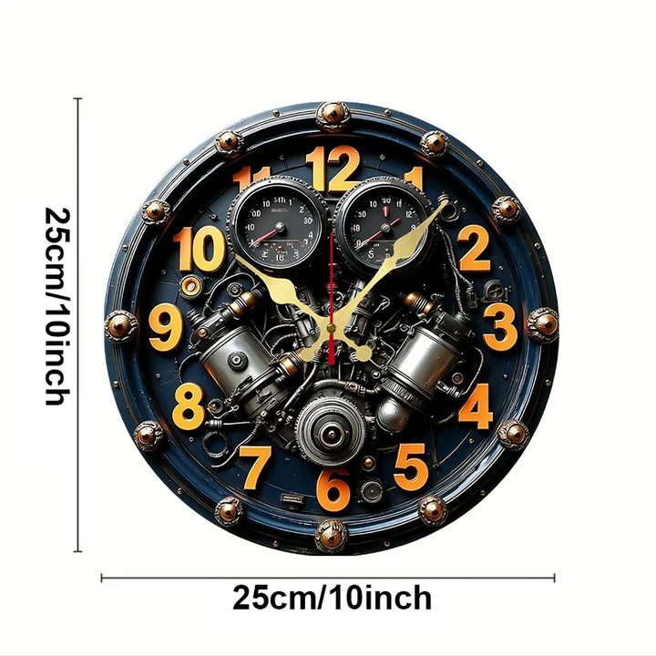 Steampunk Decorative Engine Clock elegant