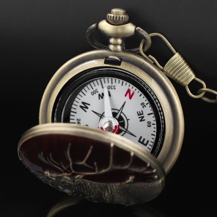 Steampunk Deer Pocket Compass