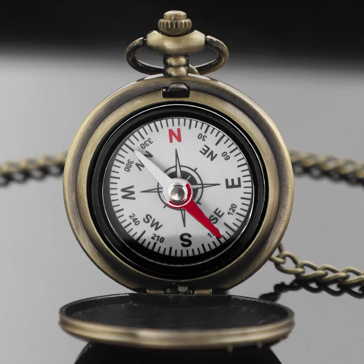 Steampunk Deer Pocket Compass Bronze