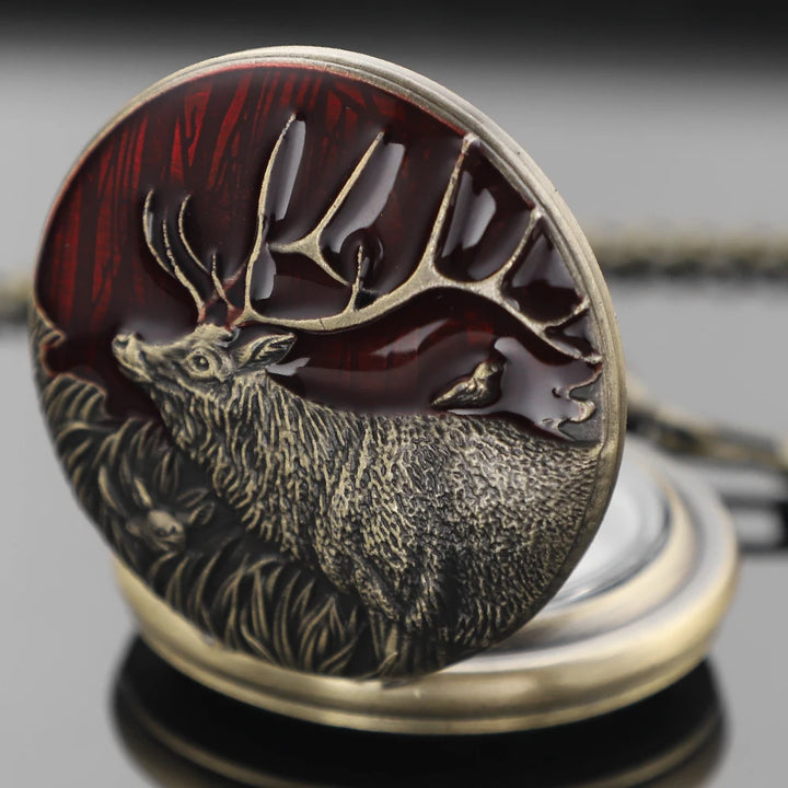 Steampunk Deer Pocket Compass Style