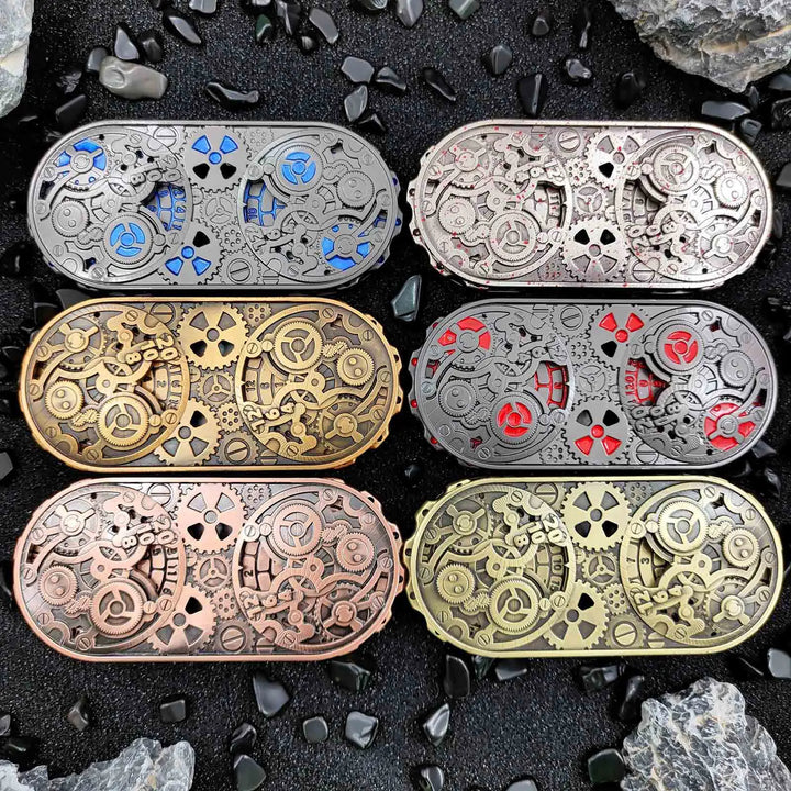 Steampunk Dice Set With Roulette Wheel