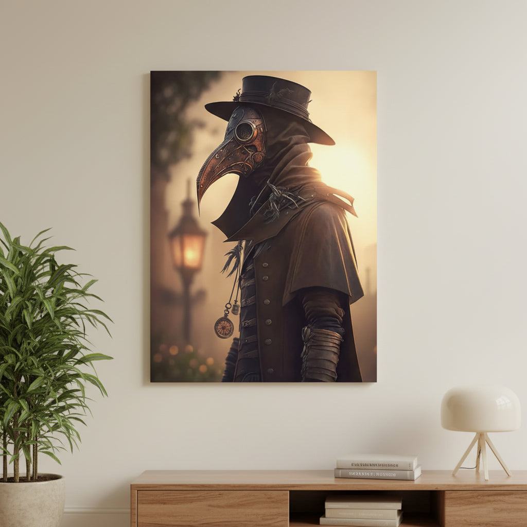 Steampunk Doctor Plague Wall Art Poster tendance
