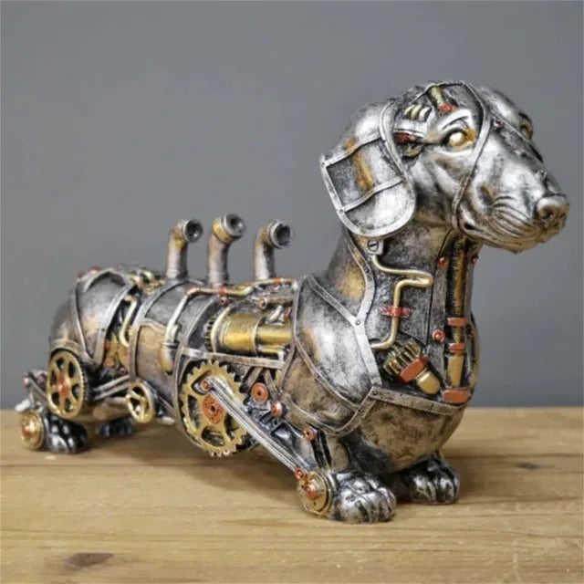 Steampunk Dog Sculpture