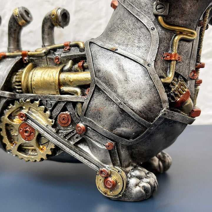 Steampunk Dog Sculpture elegant