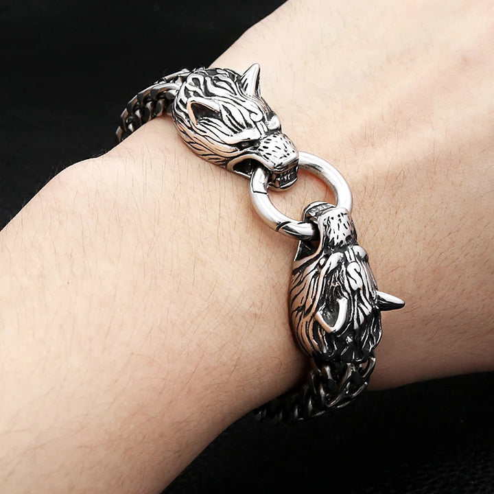 Steampunk Double Dragon Bracelet durable