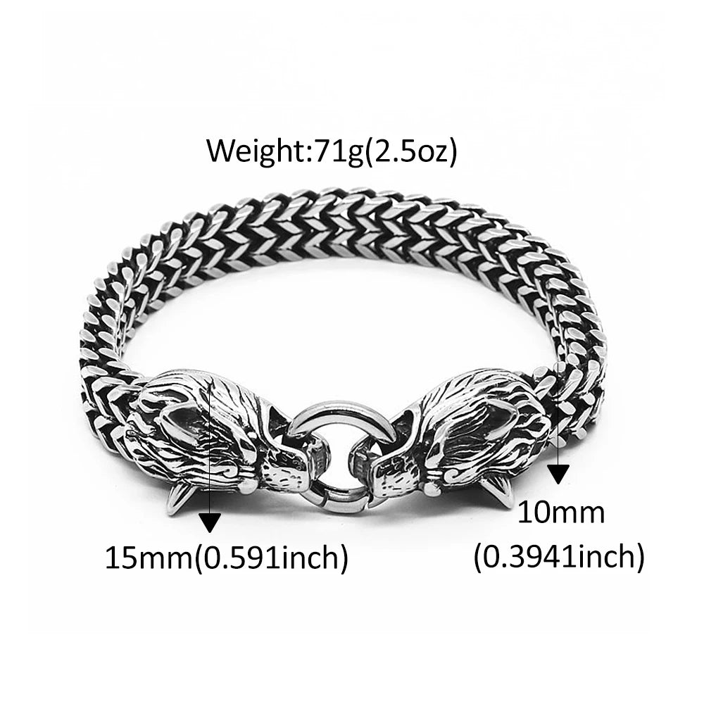 Steampunk Double Dragon Bracelet retro