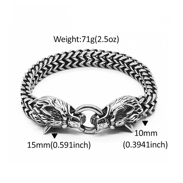 Steampunk Double Dragon Bracelet retro