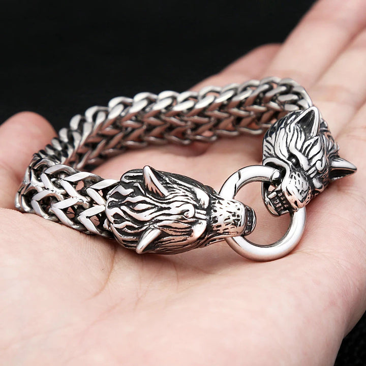 Steampunk Double Dragon Bracelet vintage
