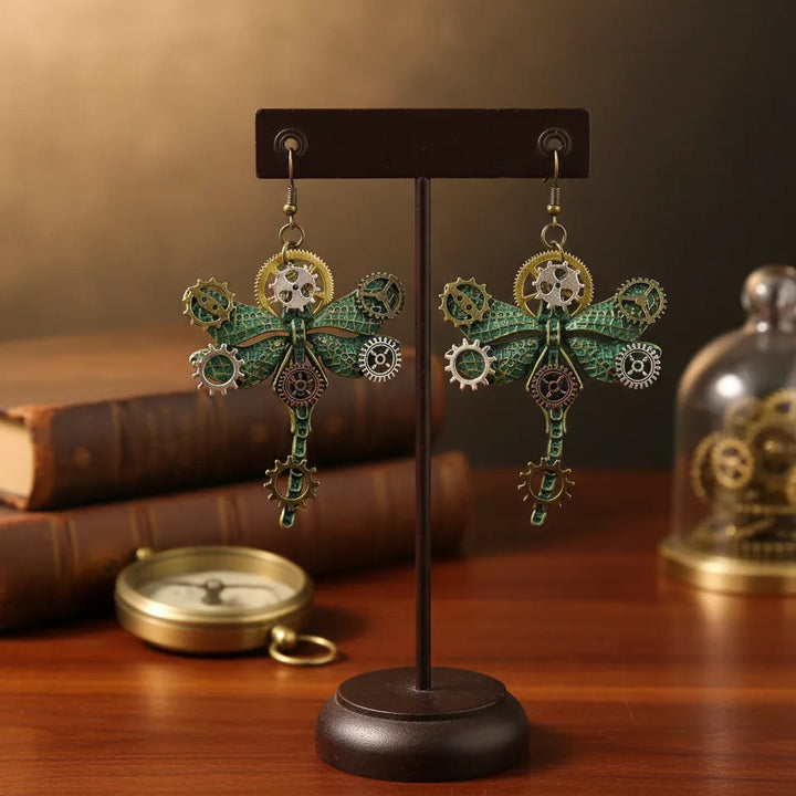 Steampunk Dragonfly Earrings