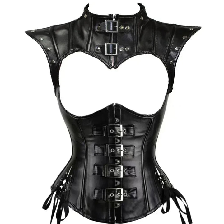 Steampunk Faux Leather Corset