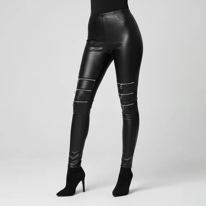 Steampunk Faux Leather Leggings Design