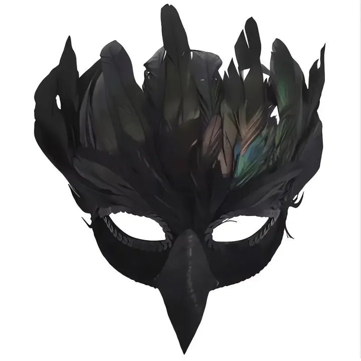 Steampunk Feather Mask chic