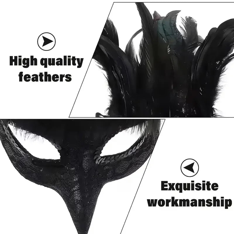Steampunk Feather Mask tendance