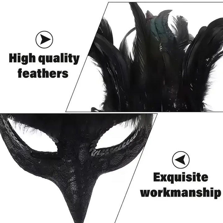 Steampunk Feather Mask tendance