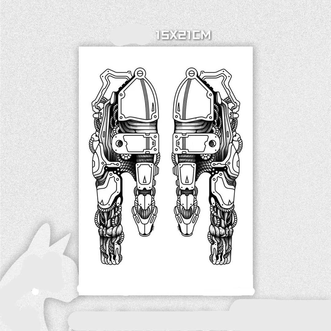 Steampunk Finger Tattoo For Couples fashion