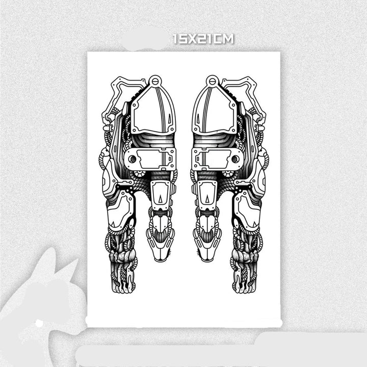 Steampunk Finger Tattoo For Couples fashion