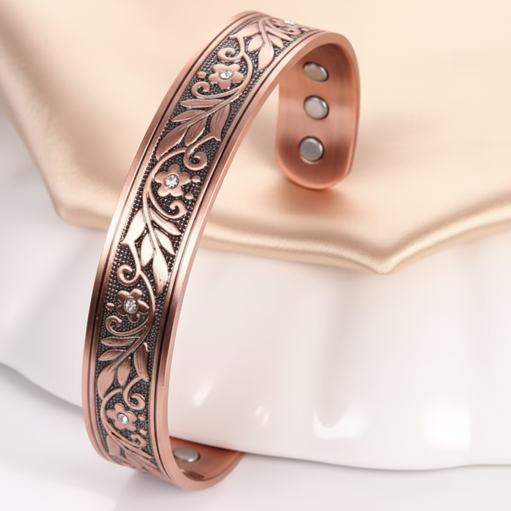 Steampunk Floral Magnetic Bracelet fashion