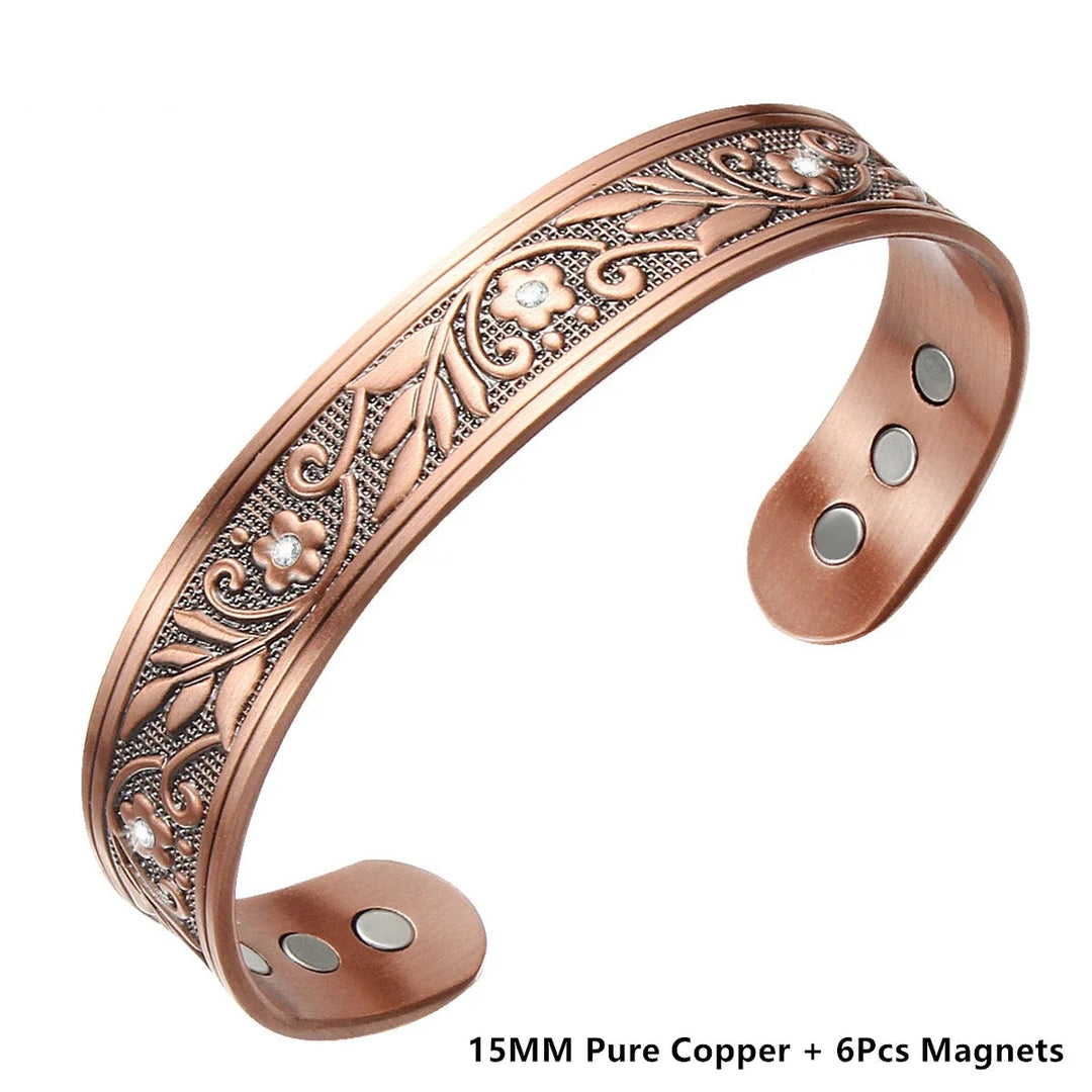 Steampunk Floral Magnetic Bracelet stylish