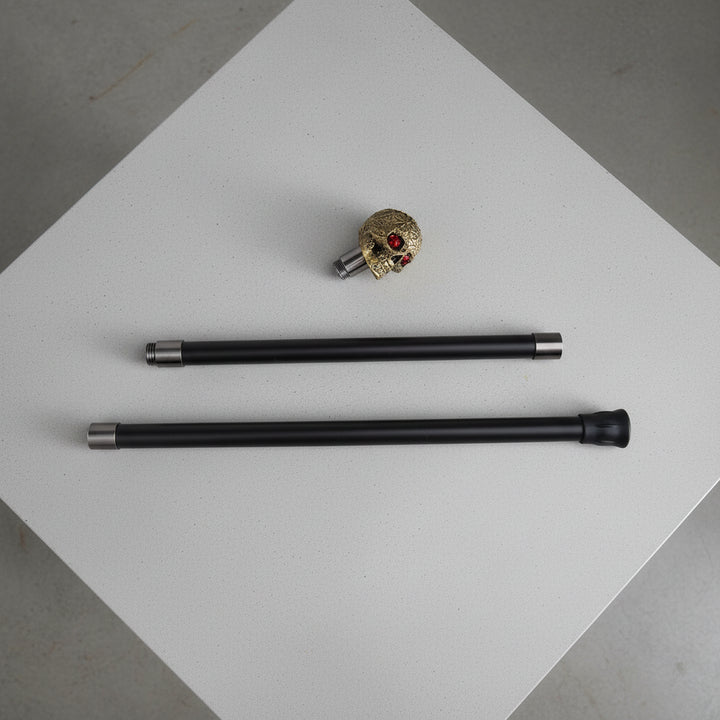 Steampunk Flower Skull Cane