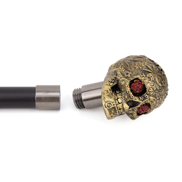 Steampunk Flower Skull Cane vintage