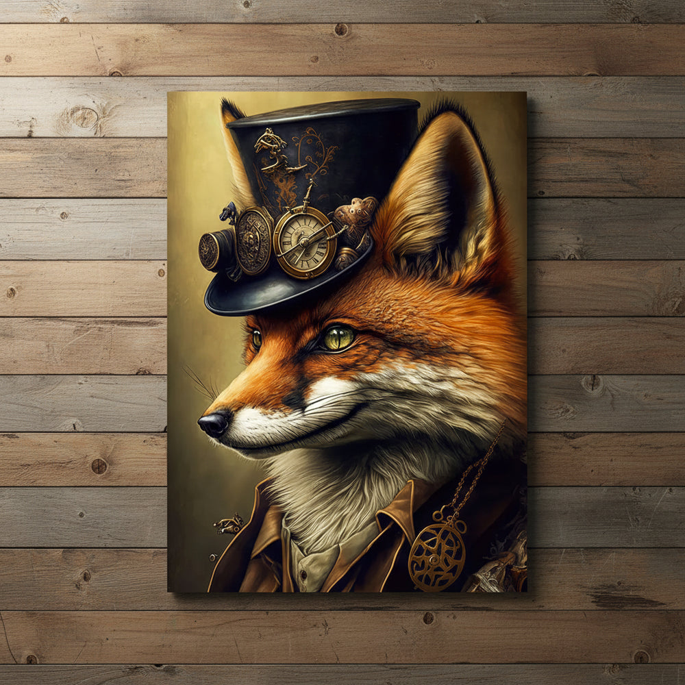Steampunk Fox Wall Art tendance
