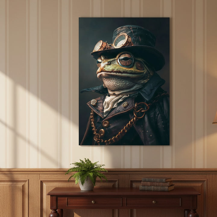 Steampunk Frog Wall Art
