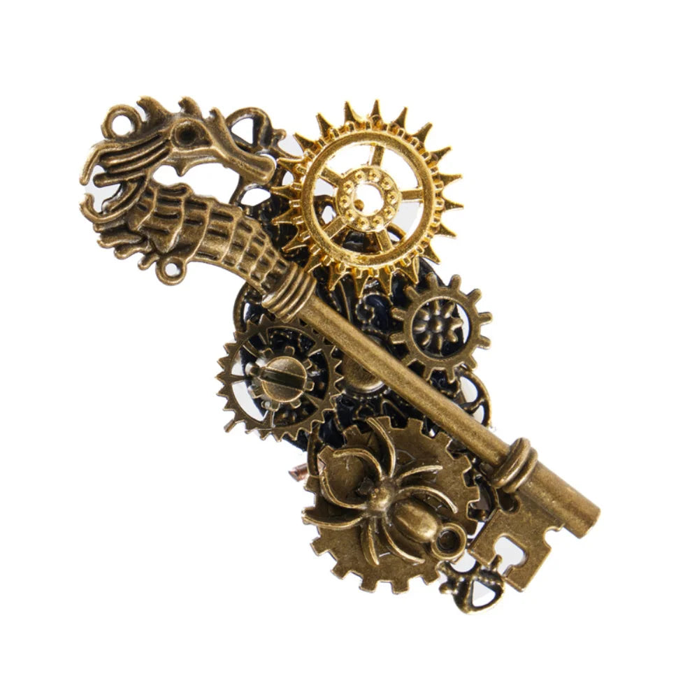 Steampunk Gear Brooch Design
