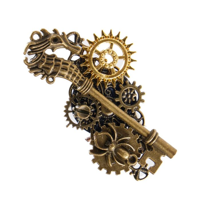 Steampunk Gear Brooch Design