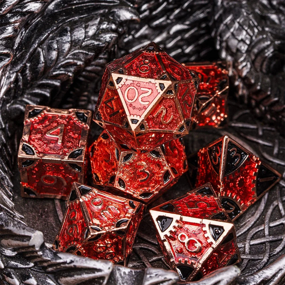 Steampunk Gear Dice mechanical