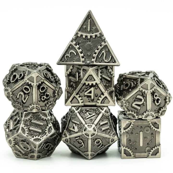 Steampunk Gear Dice metallic