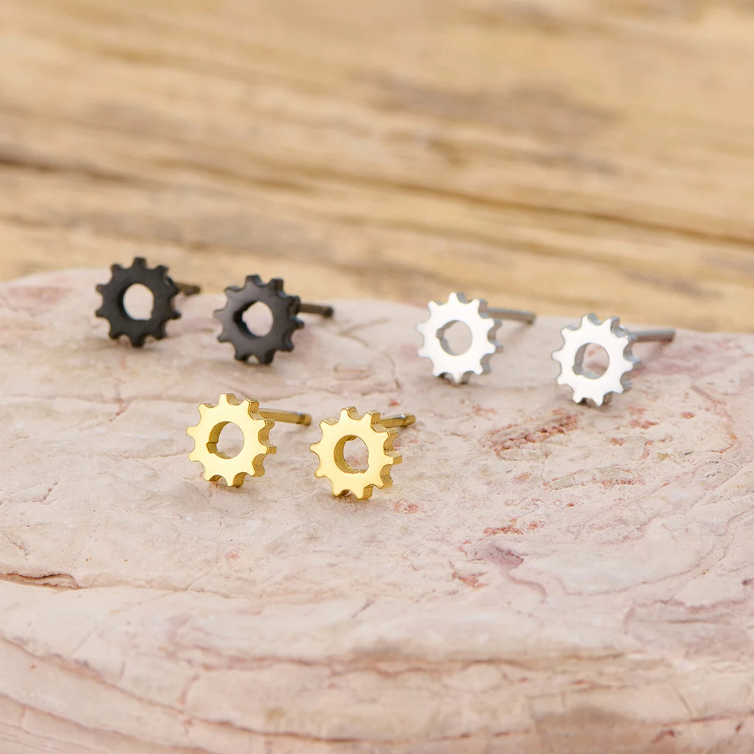 Steampunk Gear Ear Studs elegant