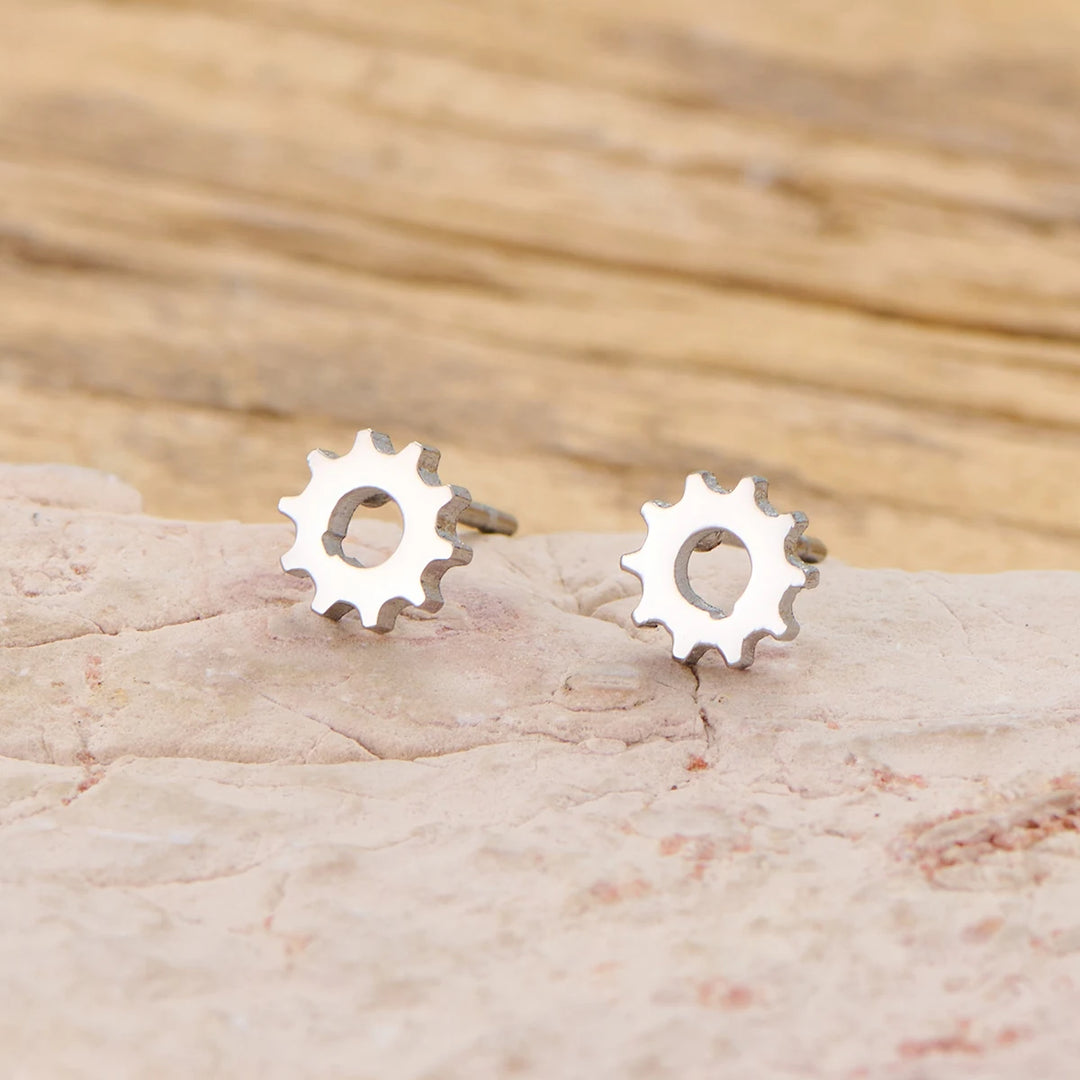 Steampunk Gear Ear Studs fashion